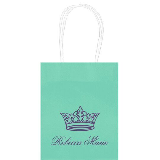 Delicate Princess Crown Mini Twisted Handled Bags